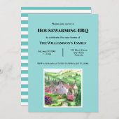 Invitation Tableau Rustique Maison de Mont Rydal (Devant / Derrière)