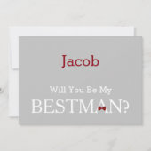 Invitation Tableau serez-vous mon Bestman ? (Devant)