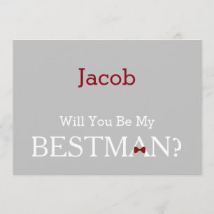 Invitation Tableau serez-vous mon Bestman ?