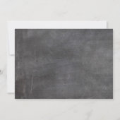 Invitation Tableau Vert Feuilles Changent Adresse (Dos)