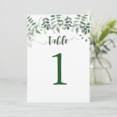 Invitation Tableau vert Numéro 5x7 (Debout devant)