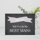 Invitation Tableau vous serez notre meilleur homme (Debout devant)