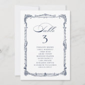 Invitation Tableaux de disposition de mariage classiques avec (Devant)