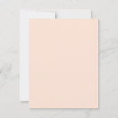 Invitation Tables de mariage marron beige bohème (Dos)