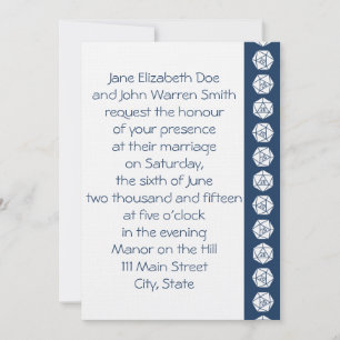 Invitation Tabletop Chic en carton d'invitation de mariage Na