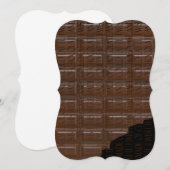 Invitation Tablette de chocolat (Devant / Derrière)