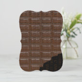 Invitation Tablette de chocolat (Debout devant)
