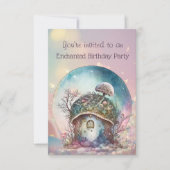 Invitation Tabouret enchanté 3 ans Anniversaire (Devant)