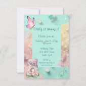 Invitation Tabouret enchanté 3 ans Anniversaire (Dos)