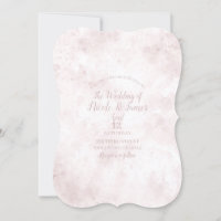 Tache d'aquarelle rose blush Mariage Moderne Glamo