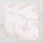 Invitation Tache d'aquarelle rose rose Mariage Glam moderne (Devant / Derrière)