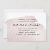 Invitation Tache rouge | Elégant Mariage d'aquarelle moderne (Devant)