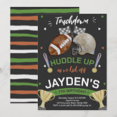 Invitation Tâchez-Vous Alors Que Nous Commençons Le Football (Devant / Derrière)