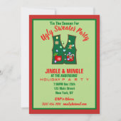 Invitation Tacky Christmas Lights Ugly Sweater Party (Devant)