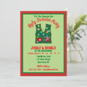 Invitation Tacky Christmas Lights Ugly Sweater Party (Debout devant)