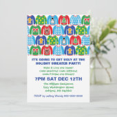 Invitation Tacky Holiday Sweater Party Ugly Sweater Invitatio (Debout devant)