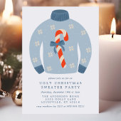 Invitation Tacky Sucre de canne Ugly Christmas Sweater Party