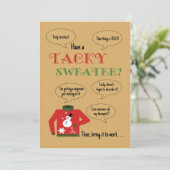 Invitation Tacky Sweat Office Fête de Noël (Debout devant)