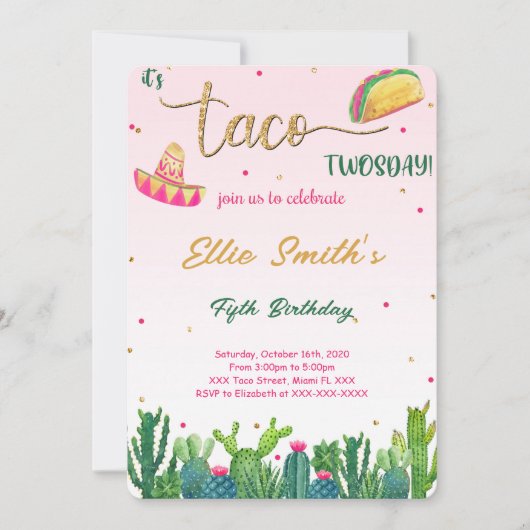 Invitation Taco (Devant)