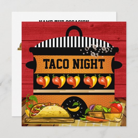 INVITATION TACO (Devant / Derrière)