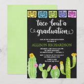Invitation Taco à l'occasion d'une fête de remise de diplômes (Devant / Derrière)