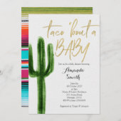 Invitation Taco à propos bébé Cactus Couples Douche Invitatio (Devant / Derrière)