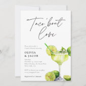 Invitation Taco à propos d'amour Couples Mexicains Douche Inv (Devant)