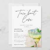 Invitation Taco à propos d'amour Couples Mexicains Douche Inv (Devant)