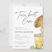 Invitation Taco à propos d'amour Couples Mexicains Douche Inv (Devant)
