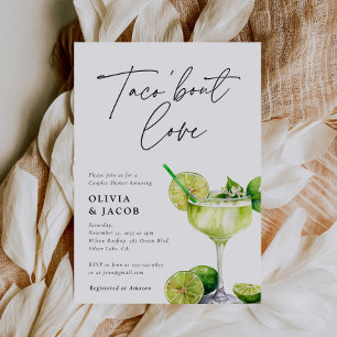 Invitation Taco à propos d'amour Couples Mexicains Douche Inv