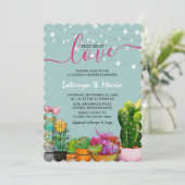 Invitation Taco 'À propos d'amour Fiesta Couples Douche (Debout devant)