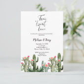 Invitation Taco 'à propos d'amour Mexicaine Fiesta Couples Do (Debout devant)