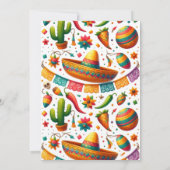 Invitation Taco 'À propos de l'amour : Mariage de Fiesta vibr (Dos)