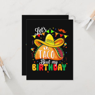 Invitation Taco à propos de mon anniversaire drôle Cinco De M