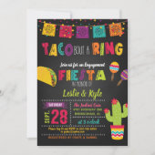 Invitation Taco à propos d'une bague - Fête de fiançailles/Co (Devant)