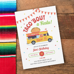 Invitation Taco À propos d'une fête d'anniversaire
