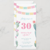 Invitation Taco à propos d'une Fiesta Mexicaine tout âge fête (Devant / Derrière)