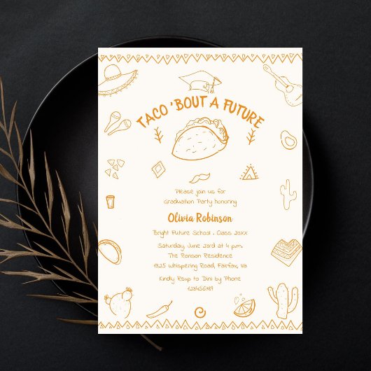 Invitation Taco à propos d'une future fête de Doodle de remis