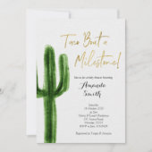 Invitation Taco à un jalon Baby shower Cactus (Devant)