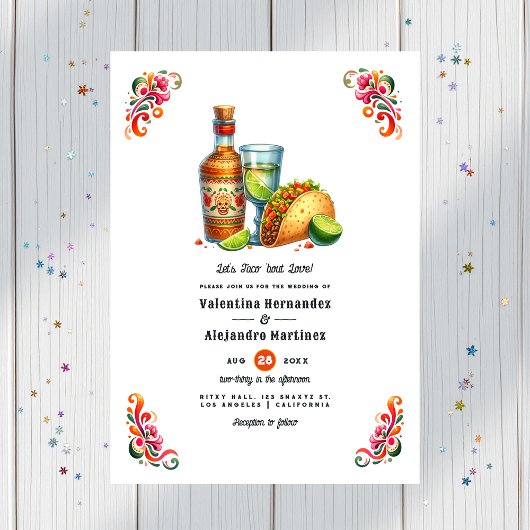 Invitation Taco 'about Love : Bold Mariage Fiesta