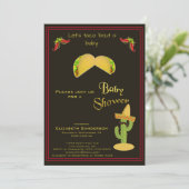 Invitation Taco au Baby shower (Debout devant)