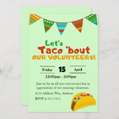 Invitation Taco Bar Déjeuner d'invitation (Devant / Derrière)