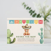 Invitation Taco Bear Livres pour bébé garçon Baby shower Fies (Debout devant)