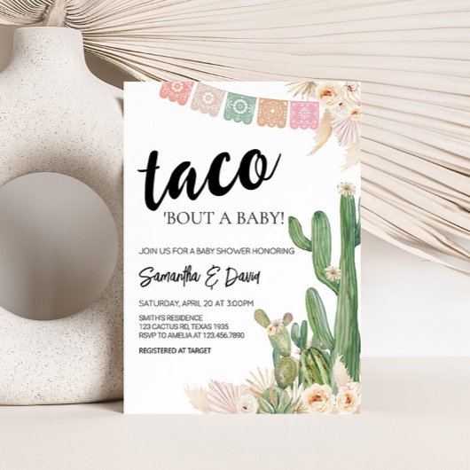 Invitation Taco Bout A Baby Boho Baby shower
