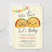 Invitation Taco Bout a Baby Co-ed Fiesta Baby shower (Devant)