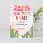 Invitation Taco Bout a Baby Fiesta Couples Baby shower (Debout devant)