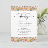Invitation Taco 'Bout a Baby Floral Fiesta Baby shower (Debout devant)