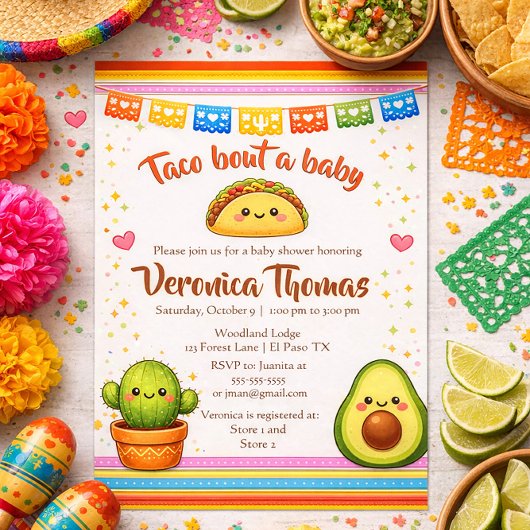 Invitation Taco bout a Baby Shower