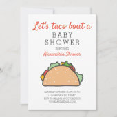 Invitation Taco Bout A Baby shower Fiesta (Devant)