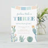 Invitation Taco Bout A Fiesta Boy 3e fête d'anniversaire (Debout devant)